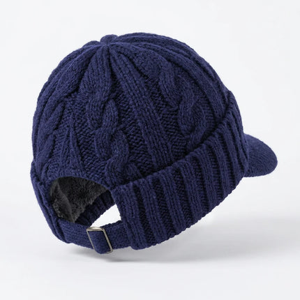 Casquette bonnet tricot laine mérinos hiver unisexe - Vue 3 - Casquette