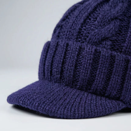 Casquette bonnet tricot laine mérinos hiver unisexe - Vue 5 - Casquette