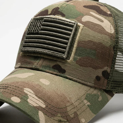 Casquette camouflage américaine tactique unisexe - Vue 5 - Casquette