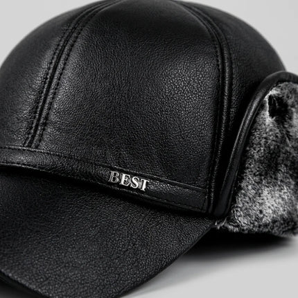 Casquette chapka cuir végane hiver - Vue 5 - Casquette