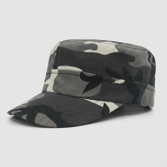 Casquette militaire vintage tissu robuste unisexe - Vue 1 - Casquette