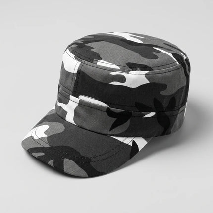 Casquette militaire vintage tissu robuste unisexe - Vue 4 - Casquette