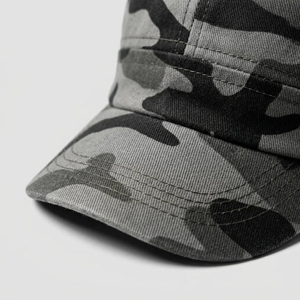 Casquette militaire vintage tissu robuste unisexe - Vue 5 - Casquette