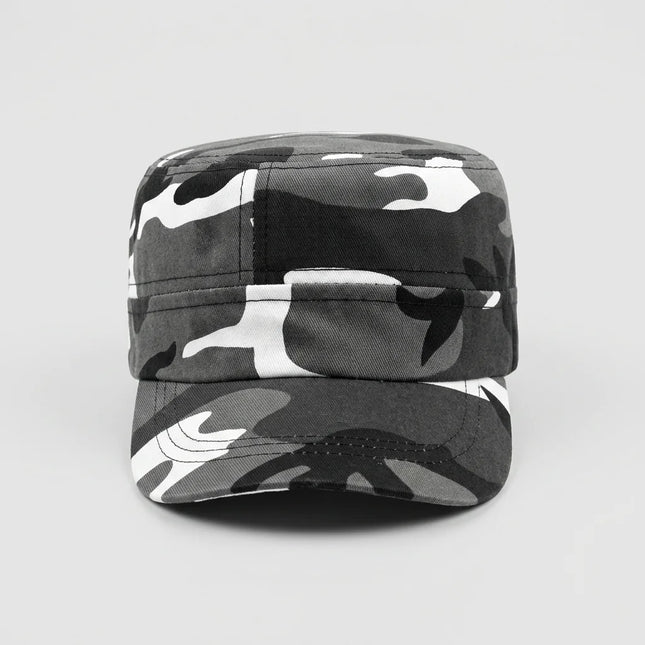 Casquette militaire vintage tissu robuste unisexe - Vue 6 - Casquette