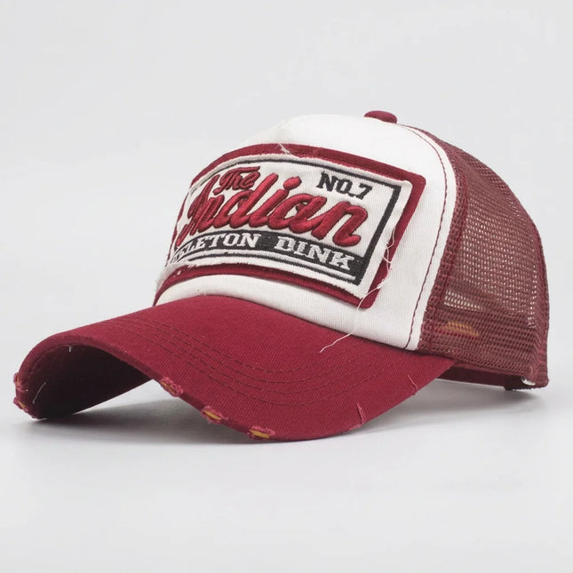 Casquette style vintage américain trucker unisexe réglable - Vue 1 - Casquette