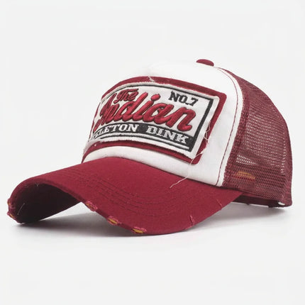 Casquette style vintage américain trucker unisexe réglable - Vue 1 - Casquette