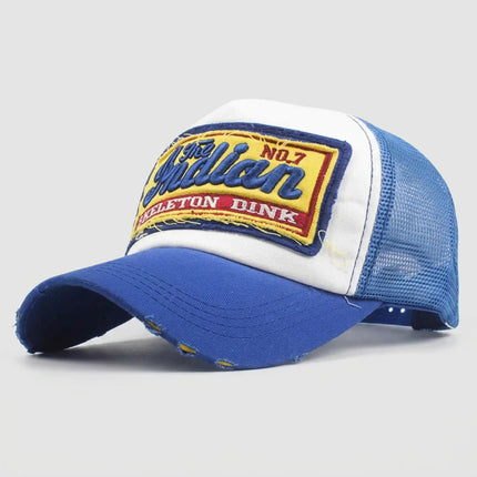 Casquette style vintage américain trucker unisexe réglable - Vue 2 - Casquette