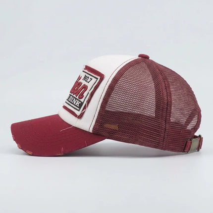Casquette style vintage américain trucker unisexe réglable - Vue 2 - Casquette
