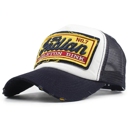 Casquette style vintage américain trucker unisexe réglable - Vue 3 - Casquette