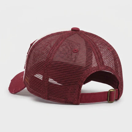 Casquette style vintage américain trucker unisexe réglable - Vue 3 - Casquette
