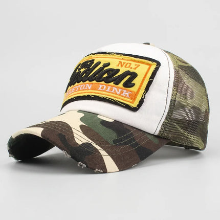 Casquette style vintage américain trucker unisexe réglable - Vue 4 - Casquette