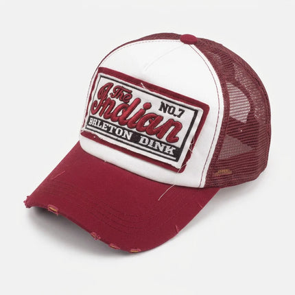 Casquette style vintage américain trucker unisexe réglable - Vue 4 - Casquette