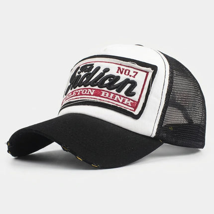 Casquette style vintage américain trucker unisexe réglable - Vue 5 - Casquette