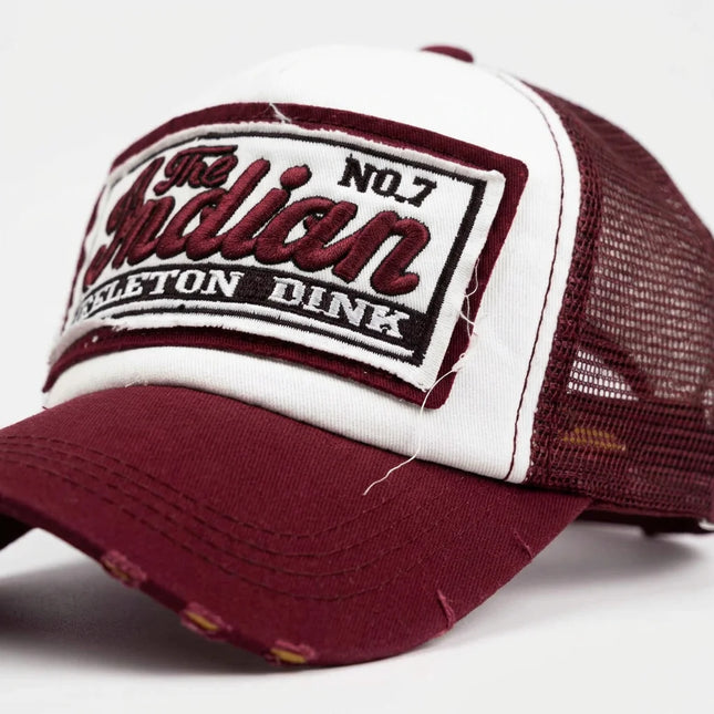 Casquette style vintage américain trucker unisexe réglable - Vue 5 - Casquette