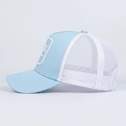 Casquette trucker brodée smiley style vintage unisexe - Vue 2 - Casquette