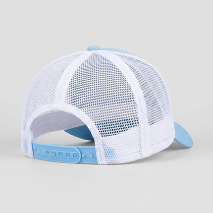 Casquette trucker brodée smiley style vintage unisexe - Vue 3 - Casquette